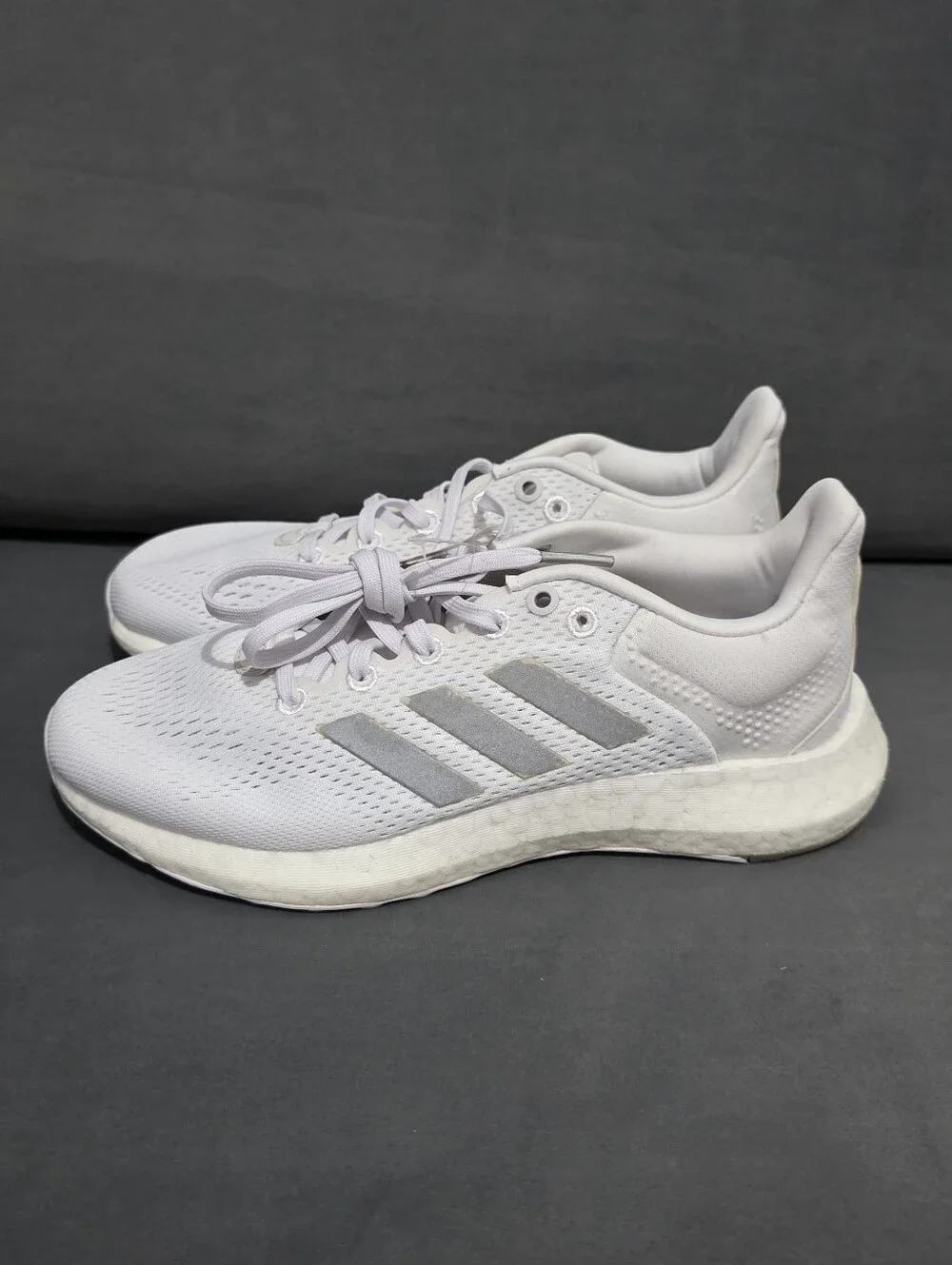 Adidas Pureboost 21 Women's Size 6.5 White Running Sneakers